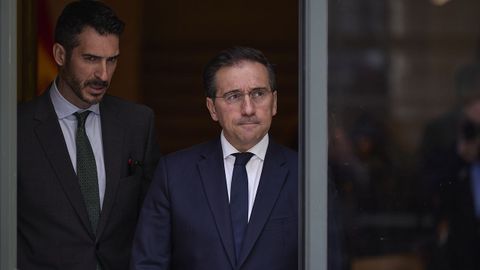 El ministro de Asuntos Exteriores, Jos� Manuel Albares, este lunes 