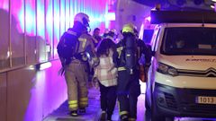 Espectacular simulacro de siniestro en el t�nel del H�rreo
