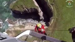 Rescate del Pesca 2 en la praia das Catedrais