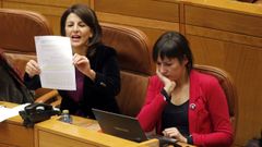 Yolanda Daz se estren como diputada en el 2012 con Alternativa Galega de Esquerdas. En el Parlamento gallego comparti escao con Ana Pontn, que no sera lder del BNG hasta el 2016.