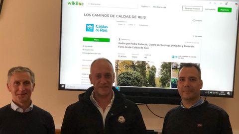 Responsables de la iniciativa de senderos puesta en marcha en Caldas