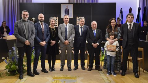 Entrega dos premios Cidade de Pontevedra a Fernando Pintos e Polo Correo do Vento