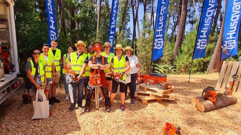 Los aprendices forestales participaron en talleres prácticos.