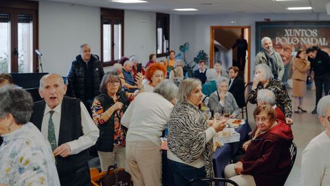 Visita de Rueda a la residencia de tiempo libre de O Carballi�o.