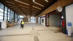 Imagen del vest�bulo de la nueva estaci�n de tren de Lugo