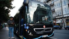 El bus h�brido circular� estos d�as por la ciudad.