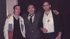 Leonardo Dopico, con Santiago Carrillo y Rafael Pillado. 
