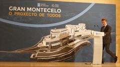 El presidente de la Xunta, Alberto N��ez Feijoo, en la presentaci�n del Gran Montecelo en abril del 2018
