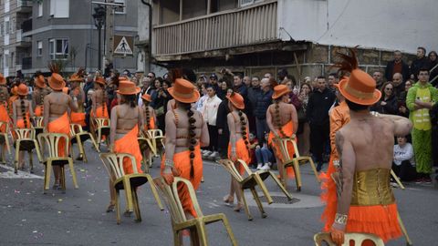 Desfile de entroido de Barbad�s por las calles de A Valenz�