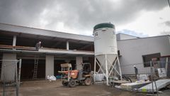 Imagen de archivo de la construcci�n de la nueva sede del Club de Remo Cabo da Cruz