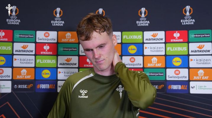 Williot Swedberg, tras el partido entre Celta y Friburgo.