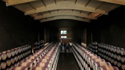 Vista de una bodega en Alfaro, La Rioja.