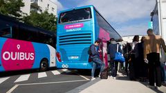 Dos autobuses de Ouibus en ua imagen de archivo