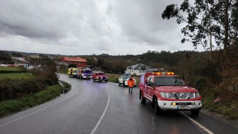 Lugar de una de las salidas de v�a ocurridas este lunes en Dumbr�a.