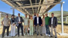 Visita del subdelegado del Gobierno a la comunidad energtica de San Mamede de Puga en Ton