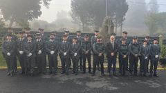 Presentaci�n de los veinte guardias civiles que har�n sus pr�cticas en la Comandancia de Ourense y en puestos de la provincia.