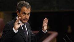 Imagen de Zapatero en un debate sobre el Estado de la naci�n en el 2011. 