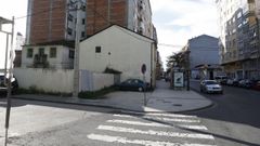 Zona de la Avenida de A Coru�a donde apareci� el cr�neo humano
