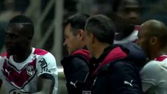 El emotivo abrazo con Sagnol