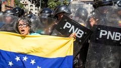 Protesta contra el Gobierno de Nicol�s Maduro convocada por la oposici�n