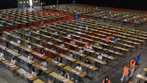 Examen de oposici�n en Silleda, en una imagen de archivo 