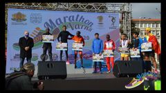 Los diez primeros se subieron al podio en la maratn blgara