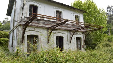 Edificio abandonado de la estaci�n de Franza. 