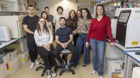 El equipo de investigadores del grupo de Metabolismo Molecular del CiMUS. 