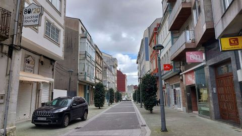 Vista de la calle Basanta Silva, donde no hay actualmente ning�n bar abierto