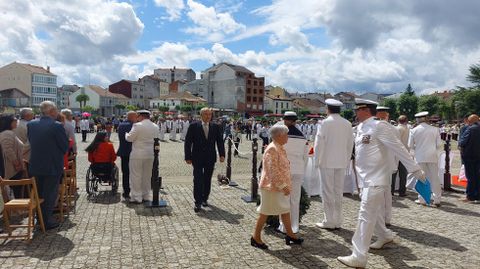 Otro de los momentos de la ceremonia militar para civiles que tuvo lugar en Monforte