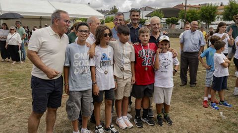 Terceros clasificados en el tiro de cuerda infantil