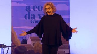 Paula Carballeira, durante a s�a intervenci�n en Bamiro este domingo 