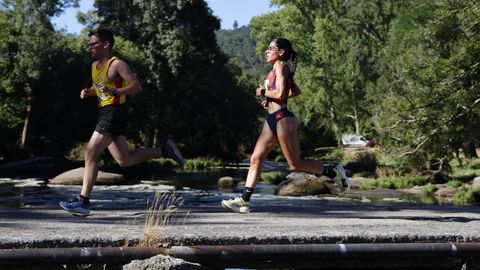 Leiro celebra 41 historias de su carrera popular.La zona de O Salgueiral fue el eje de la clsica de O Ribeiro