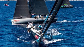 La flota de la clase Abanca ORC 0 compitiendo en la 44 Copa del Rey Mapfre