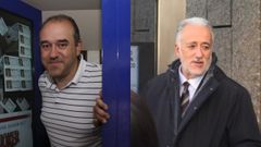 Manuel y Miguel Reija, lotero de la Administraci�n de San Agust�n de A Coru�a y delegado de Loter�as y Apuestas del Estado.