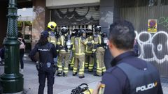 Bomberos de Vigo, en una imagen de archivo durante un acto de servicio