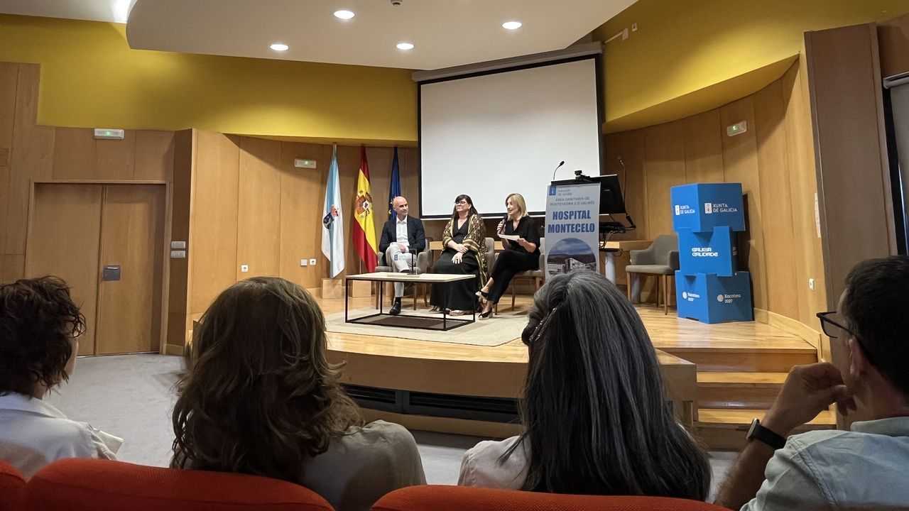 Presentación en el Hospital Montecelo de la nueva directora de la fundación Galicia Sur