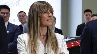 Bego�a G�mez, durante el viaje oficial del presidente a China�el pasado mes de abril