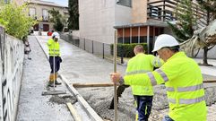 Detalle de las obras de asfaltado que se iniciaron esta semana