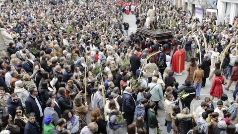 Procesi�n de La Borriquita este domingo en Viveiro, con la plaza a rebosar