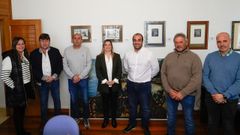 Ana Santiago, Jos� P�rez, Fernando Abraldes, Cristina Capel�n, Su�rez-Puerta, Miguel Franco y Manuel Reiriz