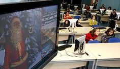 Los peque�os de Carballo pudieron transmitirle sus peticiones a Pap� Noel a trav�s de videoconferencia