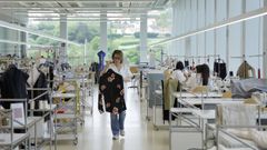 Imagen de la sede de Inditex, en el pol�gono industrial de Sab�n, en Arteixo