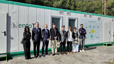 Foto de archivo de la presentaci�n de la empresa Entomo Norte, primera compa��a instaladas en el Centro de Innovaci�n Carrio.