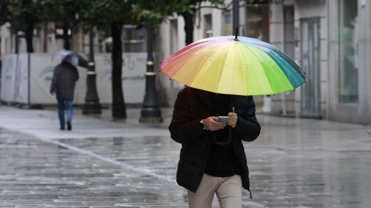 Una semana de lluvias en Galicia con un frente tras otro