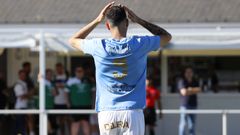 �lex Meit�n se lamenta tras una oportunidad desperdiciada en la ida de las semifinales.