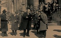 Otero Pedrayo, en 1958, tras ditar a derradeira lecci�n.