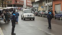 Control preventivo de la Polic�a Local en la avenida da Milagrosa