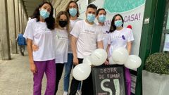 La plantilla de la farmcia de Esteiro celebr� el D�a Mundial sin Tabaco