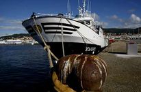 El �Villa de Mar�n� es uno de los pesqueros gallegos con licencia para faenar en Marruecos. 